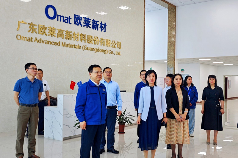 中国人民银行广东省分行领导莅临欧莱新材公司调研