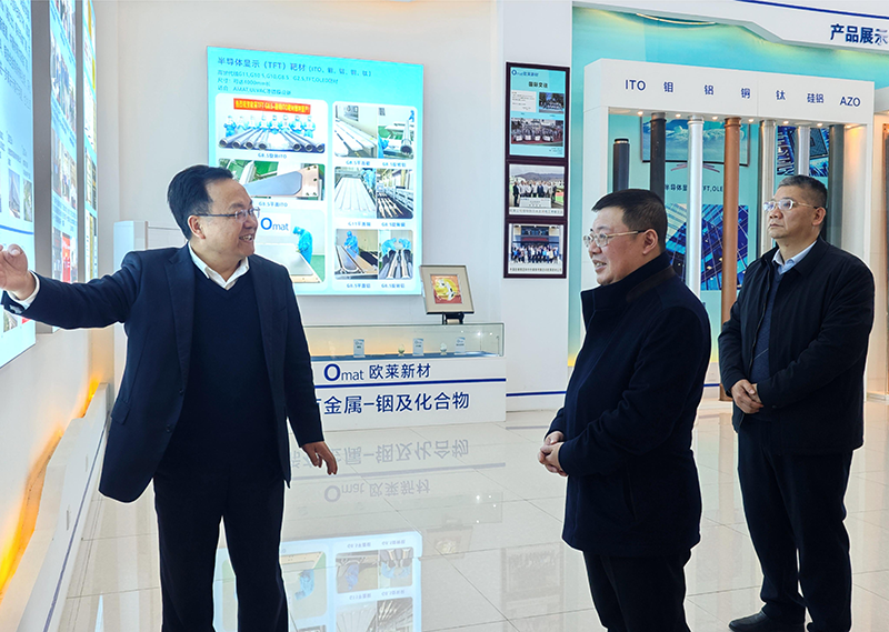 韶关市税务局党委书记、局长杨珉一行莅临欧莱新材调研考察